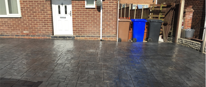 Imprinted Concrete Driveway